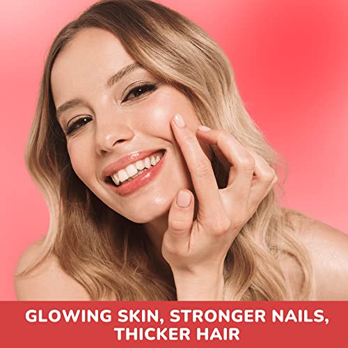 Vegan Biotin Gummies - Hair Skin and Nails Vitamins with Vitamin C...