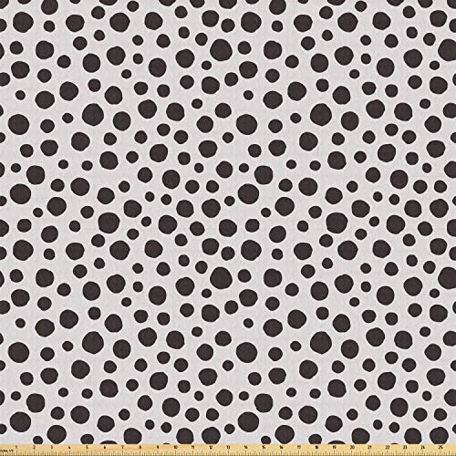 Lunarable Abstract Fabric by The Yard, Dalmatian Dog Skin Patches ...