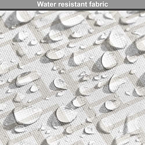 Lunarable Geometric Fabric by The Yard, Geometric Diamond Tile Pat...