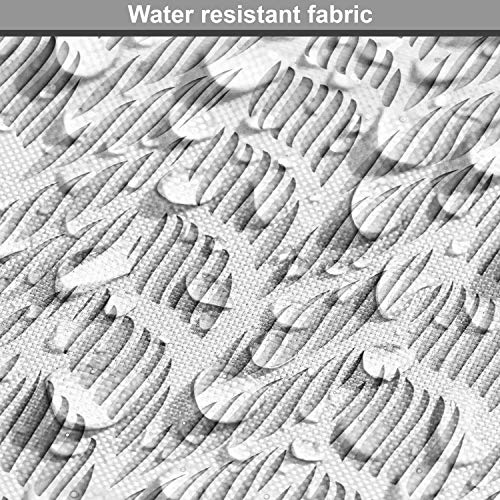 Lunarable Grey Abstract Fabric by The Yard, Norwegian Pattern Trad...