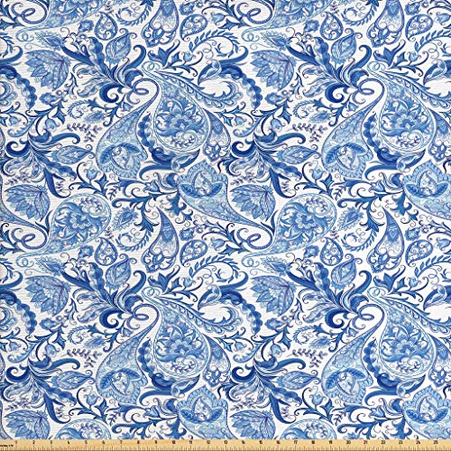 Lunarable Jacobean Fabric by The Yard, Abstract Persian Inspired P...