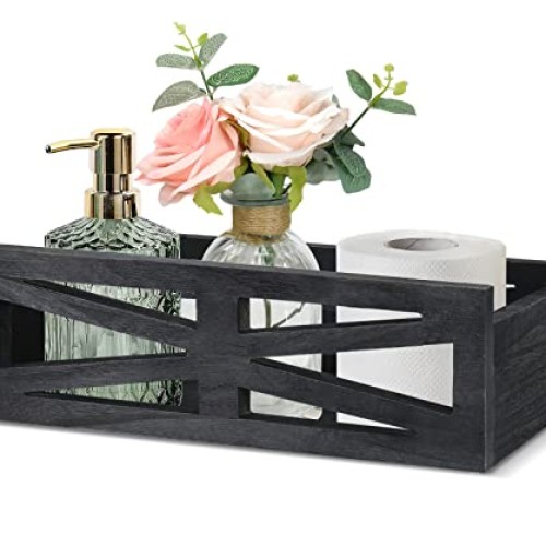 Luneodoki Bathroom Decor Box Toilet Tank Basket, Farmhouse Bathroo...