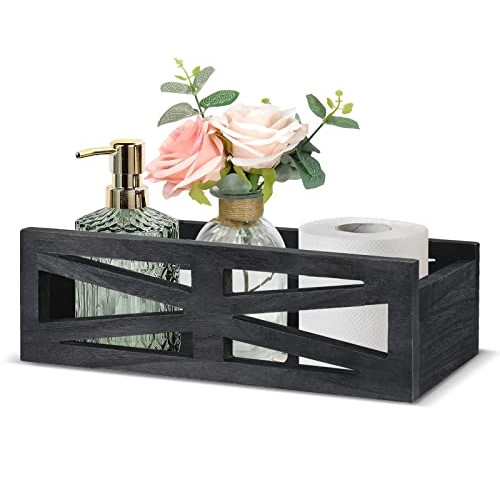 Luneodoki Bathroom Decor Box Toilet Tank Basket, Farmhouse Bathroo...
