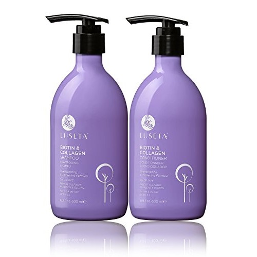 Luseta Biotin & Collagen Shampoo & Conditioner Set 2 x 16.9oz - Th...