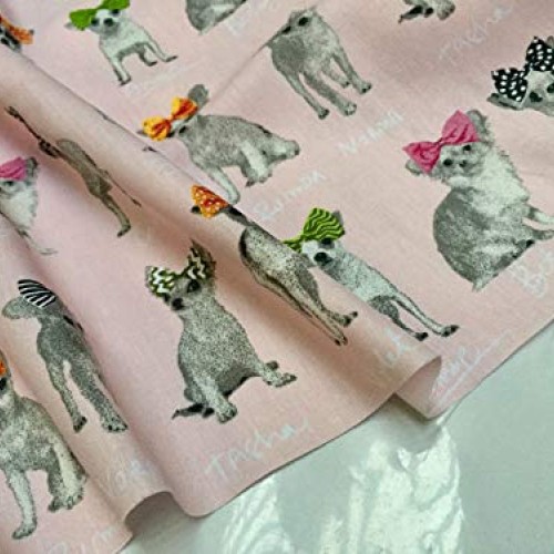 Chihuahua Dog 100% Cotton Poplin Fabric Print - Animal Dogs Materi...