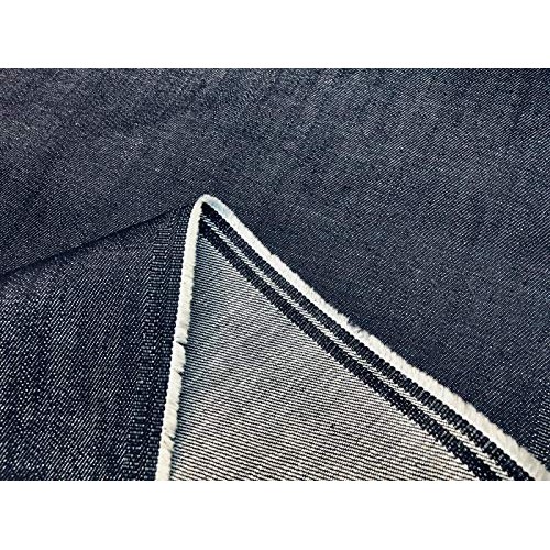 Medium Blue Denim Fabric - Denim Slub Stretch Washed Jeans Cotton ...
