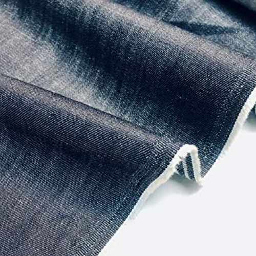 Medium Blue Denim Fabric - Denim Slub Stretch Washed Jeans Cotton ...