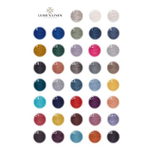 Lusies Linen Yarn - 100% Linen - 1.15 lb 18oz Cone - Light Gray...