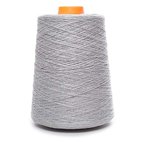 Lusies Linen Yarn - 100% Linen - 1.15 lb 18oz Cone - Light Gray...