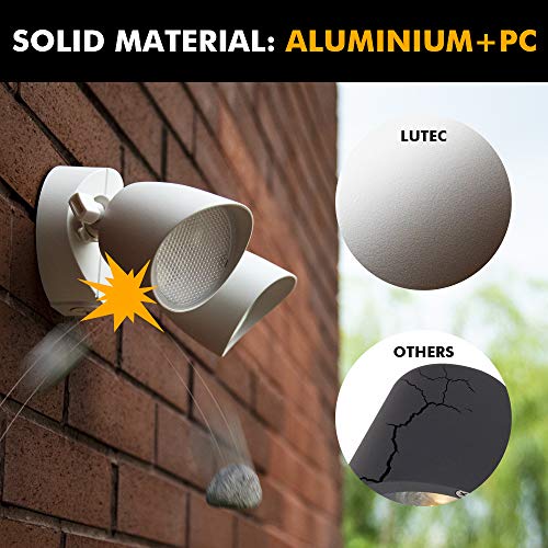 LUTEC 6222W 1380 Lumen 23 Watt 26 LED Dual-Head Floodlight Outdoor...