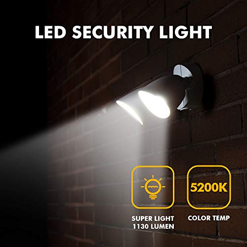 LUTEC 6222W 1380 Lumen 23 Watt 26 LED Dual-Head Floodlight Outdoor...
