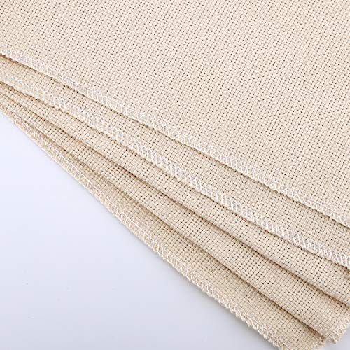 LUTER 26.4x19.3 Inch Needlework Fabric, Linen Needlework Fabric Mo...