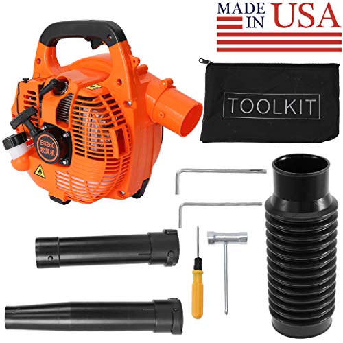 Lutss Gas Powered Leaf Blower 2-Stroke Hand Held Leaf Blower 26C-C...