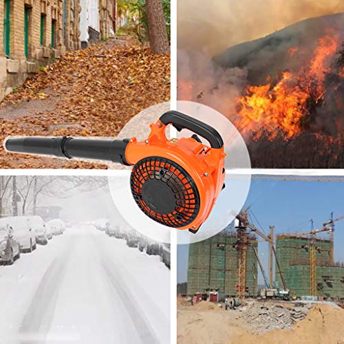Lutss Gas Powered Leaf Blower 2-Stroke Hand Held Leaf Blower 26C-C...
