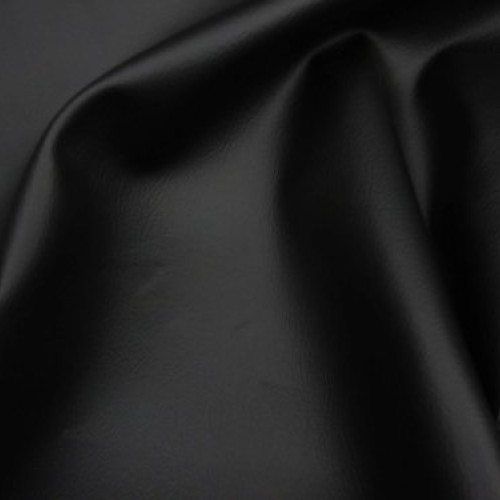 Black 2 Way Stretch Upholstery Faux Leather Vinyl Fabric Per Yard