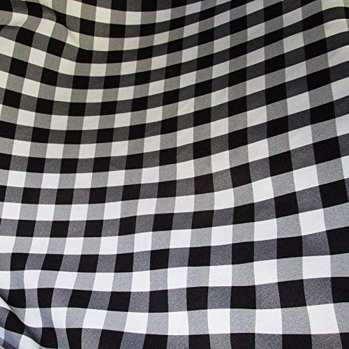 luvfabrics 5 Yards Checker Fabric 60 Wide Gingham Buffalo Check T...