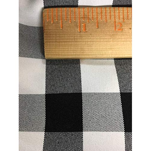 luvfabrics 5 Yards Checker Fabric 60 Wide Gingham Buffalo Check T...