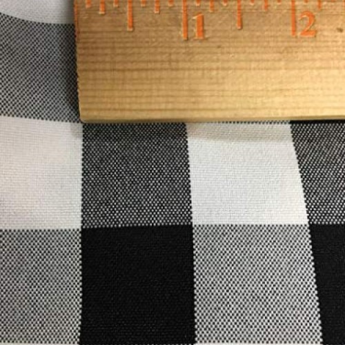 luvfabrics 5 Yards Checker Fabric 60 Wide Gingham Buffalo Check T...