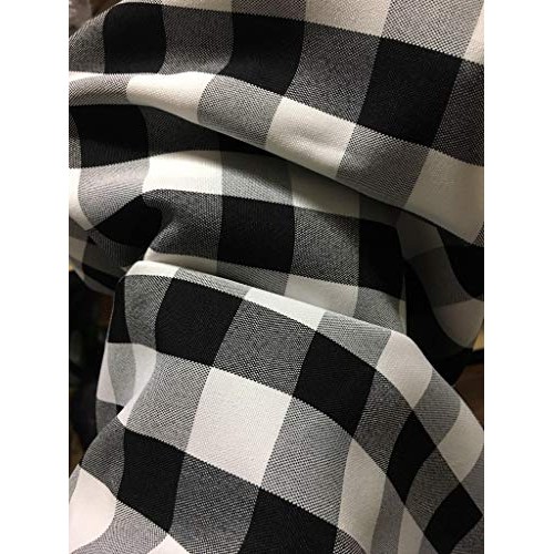 luvfabrics 5 Yards Checker Fabric 60 Wide Gingham Buffalo Check T...