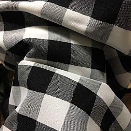 luvfabrics 5 Yards Checker Fabric 60 Wide Gingham Buffalo Check T...