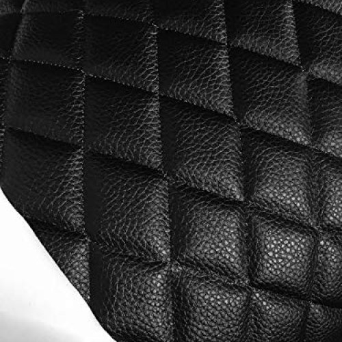 LUVFABRICS Champion Diamond Quilted Faux Leather Vinyl Foam Backed...