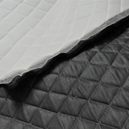 luvfabrics Charcoal quilted headliner automotive upholstery headbo...