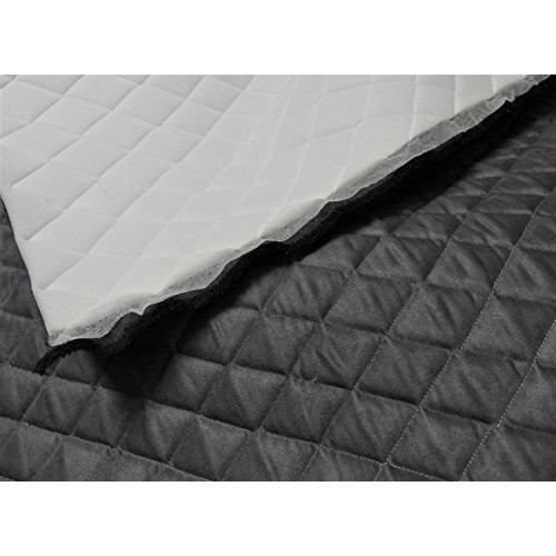 luvfabrics Charcoal quilted headliner automotive upholstery headbo...