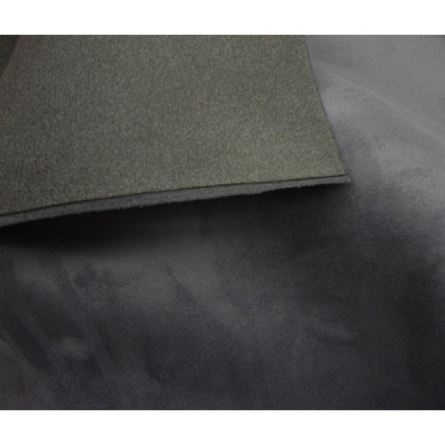 luvfabrics Charcoal Suede Headlining Foam Backed Fabric 60 Wide b...