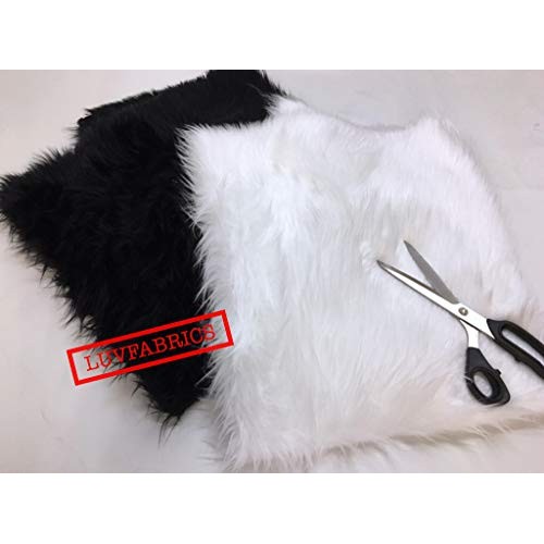 Luvfabrics Half A Yard Furry Shaggy Faux Fur Upholstery Fabric - C...