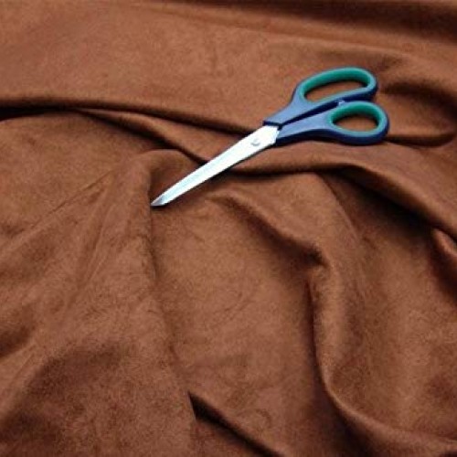 LUVFABRICS Polyester Micro Suede Solid Faux Upholstery Drapery App...