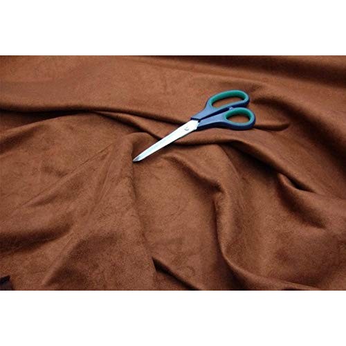 LUVFABRICS Polyester Micro Suede Solid Faux Upholstery Drapery App...