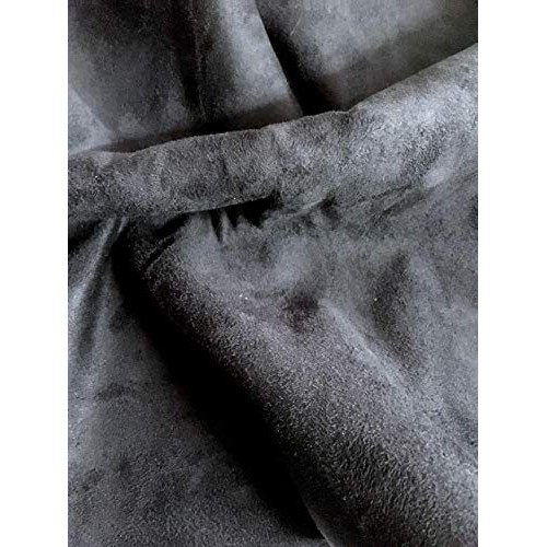 LUVFABRICS Polyester Micro Suede Solid Faux Upholstery Drapery App...