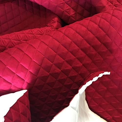 Luvfabrics Quilted Faux Suede Foam Backed- Automotive, Headliner, ...