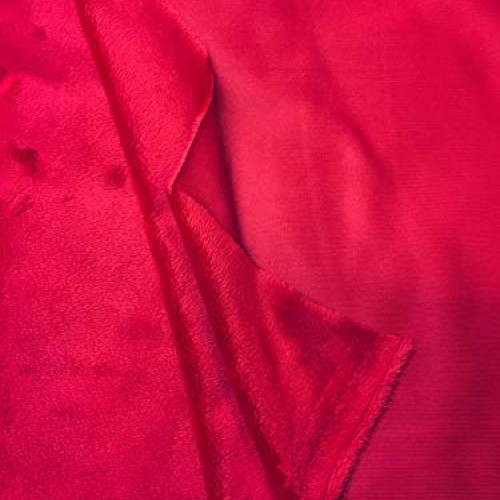Luvfabrics Solid Short Fur Pile Soft Minky Fabric for Upholstery, ...