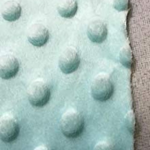 LUVFABRICS Very Soft Minky dimple dot Fabric by The Yard ICE Mint