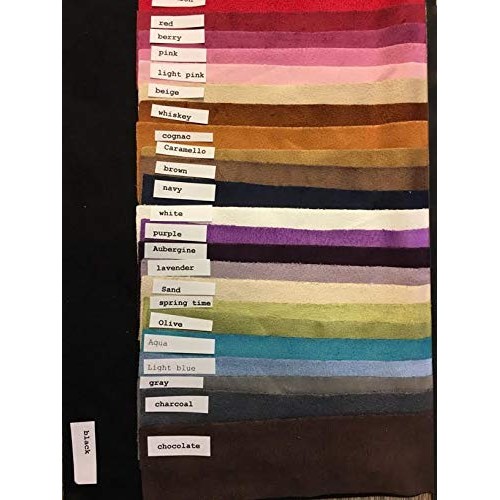 Stretch Faux Suede Polyester Spandex Assorted Colors Apparel Cloth...