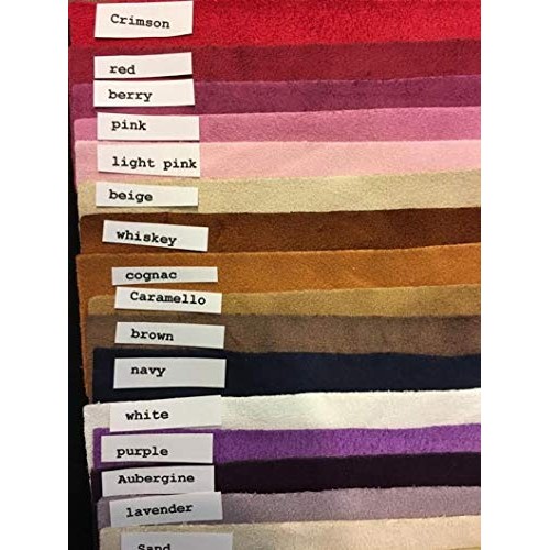 Stretch Faux Suede Polyester Spandex Assorted Colors Apparel Cloth...
