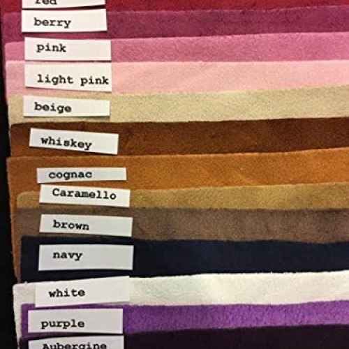 Stretch Faux Suede Polyester Spandex Assorted Colors Apparel Cloth...