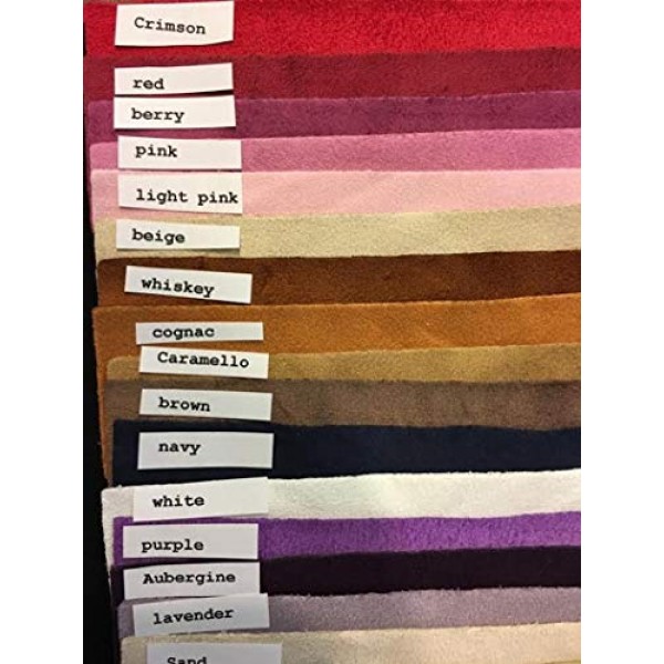 Stretch Faux Suede Polyester Spandex Assorted Colors Apparel Cloth...