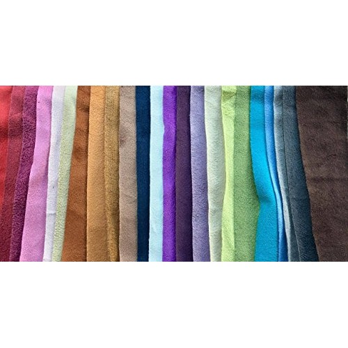 Stretch Faux Suede Polyester Spandex Assorted Colors Apparel Cloth...