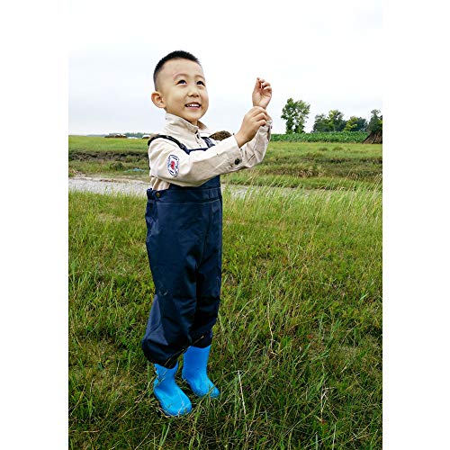 Luwint Chest Fishing Waders for Kids - Soft Neoprene Bootfoot Wade...