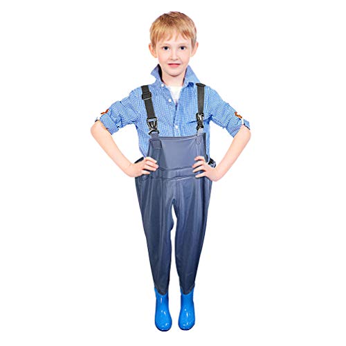 Luwint Chest Fishing Waders for Kids - Soft Neoprene Bootfoot Wade...