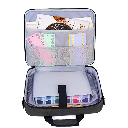 Luxja Embroidery Project Bag, Embroidery Kits Storage Bag Bag Onl...