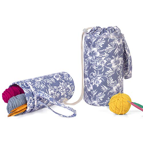 Luxja Small Yarn Storage Bag, Portable Knitting Bag for Yarn Skein...