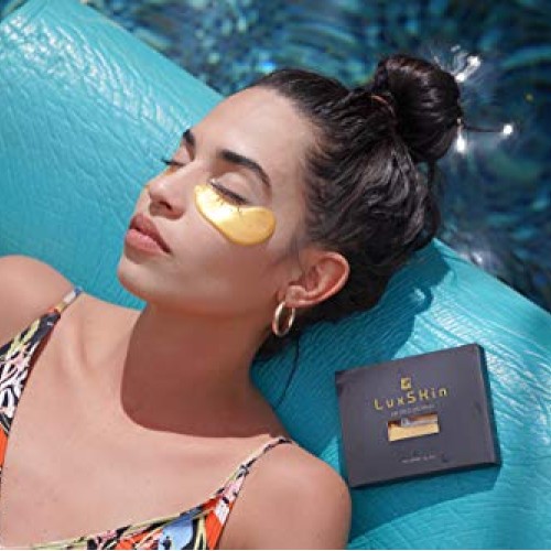 LuxSkin 24K Gold Collagen Anti-Aging Eye Mask | Lifting Effect Hya...