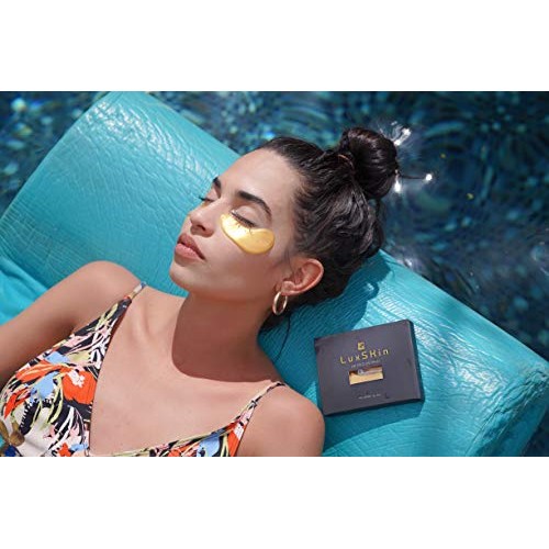 LuxSkin 24K Gold Collagen Anti-Aging Eye Mask | Lifting Effect Hya...