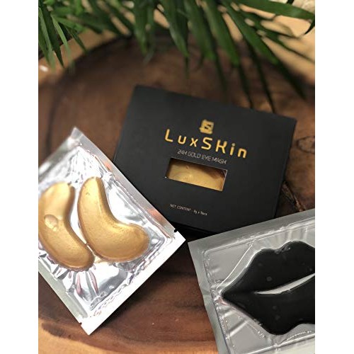 LuxSkin 24K Gold Collagen Anti-Aging Eye Mask | Lifting Effect Hya...