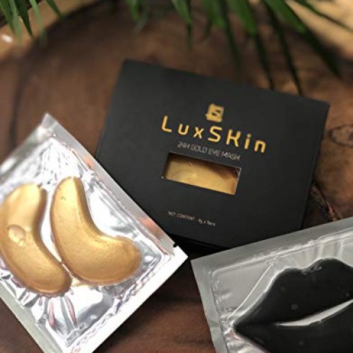 LuxSkin 24K Gold Collagen Anti-Aging Eye Mask | Lifting Effect Hya...