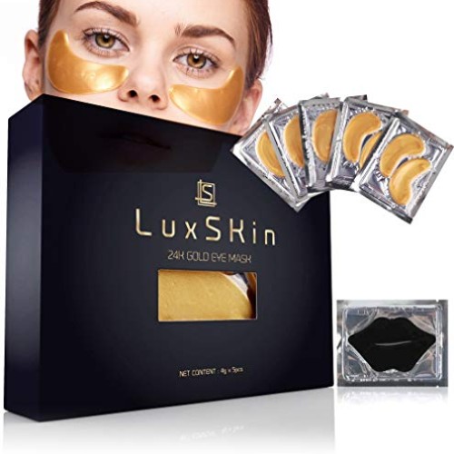 LuxSkin 24K Gold Collagen Anti-Aging Eye Mask | Lifting Effect Hya...