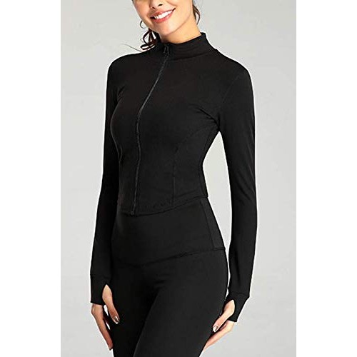 Lviefent Womens Lightweight Full Zip Running Track Jacket Workout ...